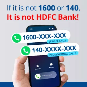 Stay Safe with HDFC Bank’s Official 1600 & 140 Numbers